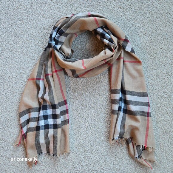 Burberry Accessories - Burberry Wool Lightweight Vintage Classic Check